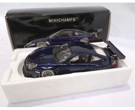 Minichamps, a boxed 1:18 Scale Porsche 911 GT3 RSR 2004 100046404 Model. Although unchecked for completeness condition appear