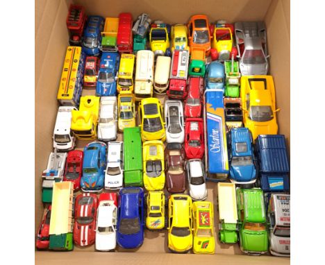 Welly, Bburago &amp; Similar, a unboxed group of "Commercial" Vehicles. Includes "Public Services" with others. Although unch