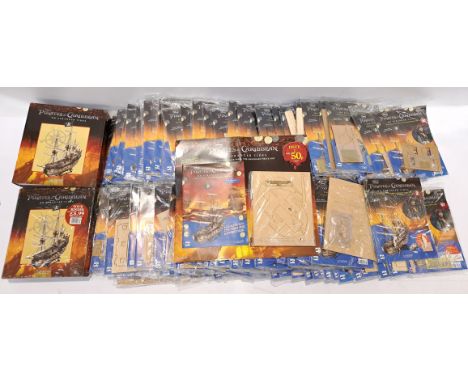 Hachette, Pirates of the Caribbean "The Black Pearl" Pirate Ship Model Kit &amp; Magazines. Although unchecked for completene