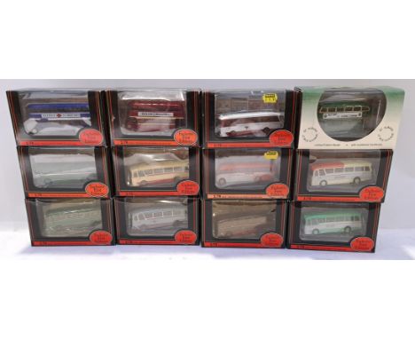 EFE, A boxed group of 1:76 Scale Buses. Includes "ST. Albans Garage" Roofbox AEC RT 16402 with others. Although unchecked for