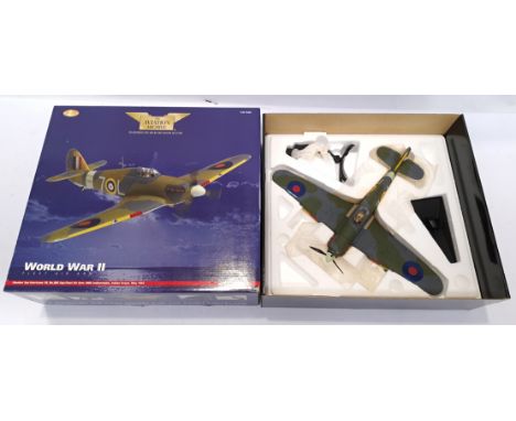 Corgi "Aviation Archive", a boxed 1:32 Scale Hawker Sea Hurricane 1B AA35504 (World War II Fleet Air Arm). Although unchecked