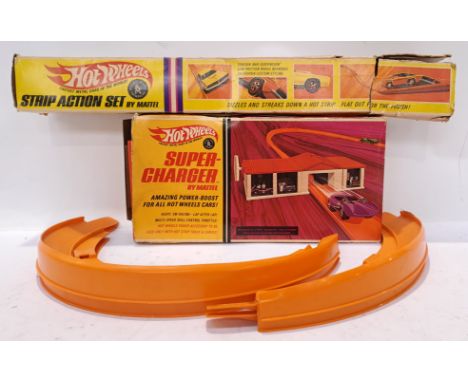 Mattel, a pair of boxed "Hot Wheels" Track Sets. Includes Strip Action Set No.6200 &amp; Super-Charger No. 6294. Although unc