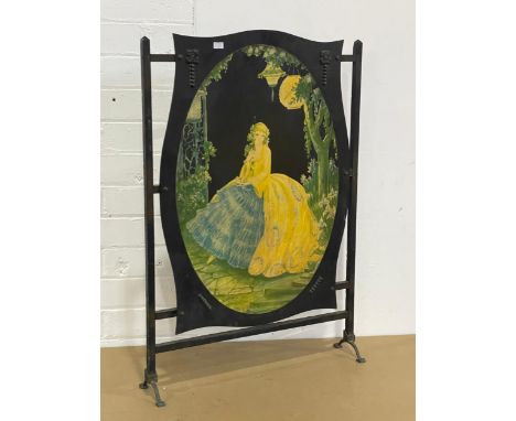 An Edwardian firescreen. 51x76cm 