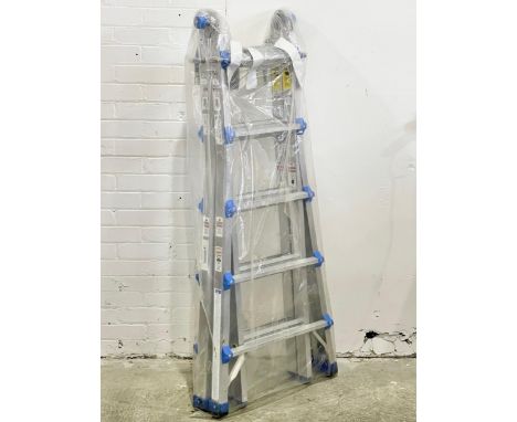 A new multi purpose telescopic extendable alloy ladder. 