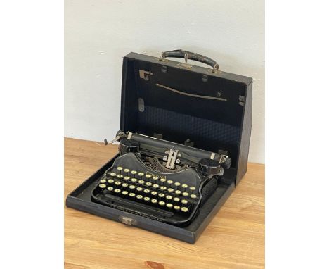 A vintage Corona typewriter. 