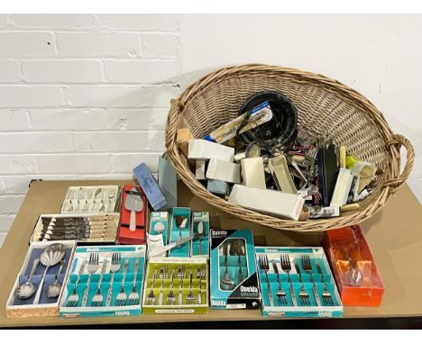 A quantity of vintage cutlery. 