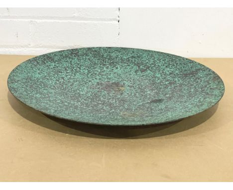 A large vintage Indian copper bowl. 45cm 