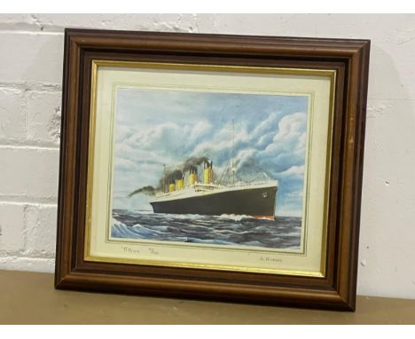A Limited Edition signed ‘Titanic’ print by S. Sweeney. 38.5x33.5cm 