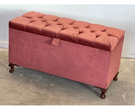 A vintage ottoman storage box. 93x41x49cm 