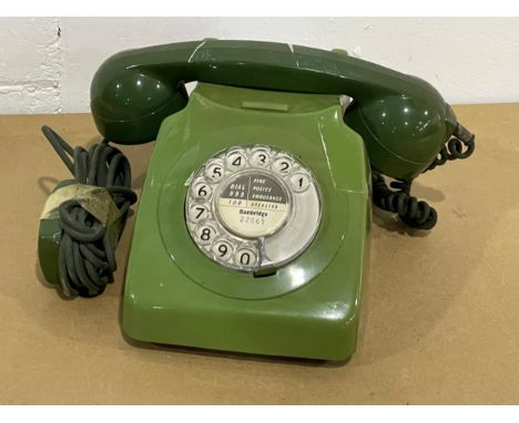 A vintage telephone. 