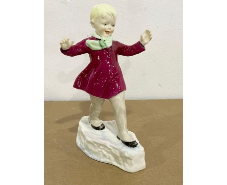 A Royal Worcester ‘January’ figurine. Modelled by F.C. Douchty. 15.5cm 