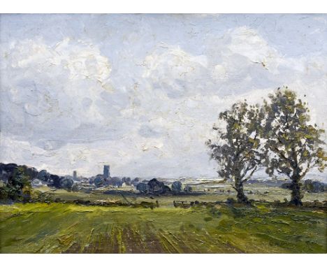 *AR CAMPBELL A. MELLON (1878-1955) British
Church, Near North Walsham
Oil on board
Signed, variously inscribed to verso and w