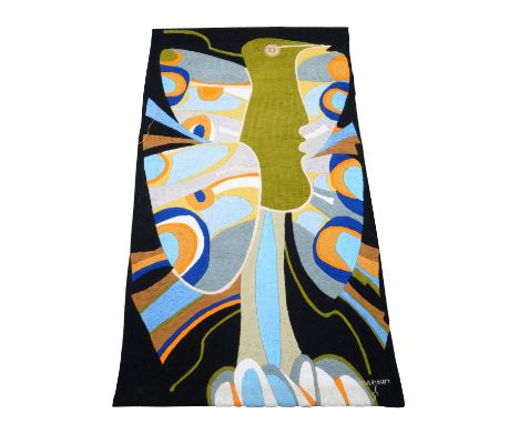 Querubim Lapa De Alemida (Portugese,1925-2016), "Borboleta", tapestry, 85cm x 140cm Provenance:- purchased from Galeria Sesim
