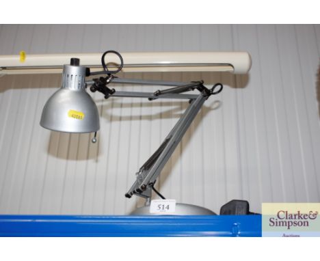 An Anglepoise style desk lamp
