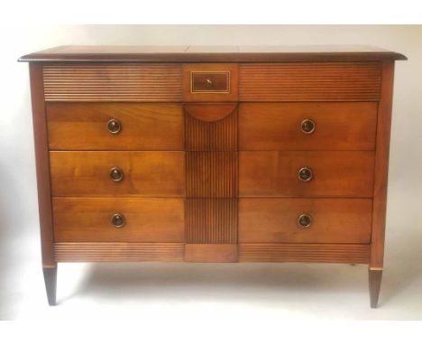COMMODE, Gustavian style solid cherrywood with four long drawers in solid cherrywood with solid oak back and linings, by 'Bri