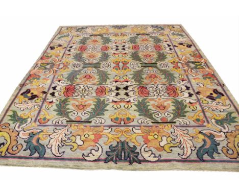 WILLIAM MORRIS DESIGN CARPET, 286cm x 230cm, Arts and Crafts inspired.