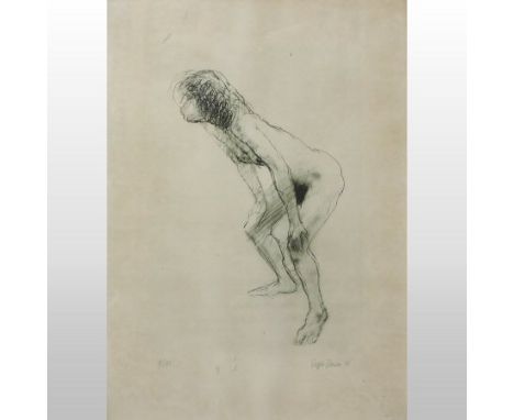 Ralph Brown, R.A., 1928-2013, nude study, lithograph, signed in pencil and dated '78, numbered 72/125, 77 x 56cm