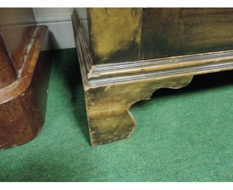 An early 20th century mahogany double wardrobe, of Georgian style, on bracket feet, 144cm