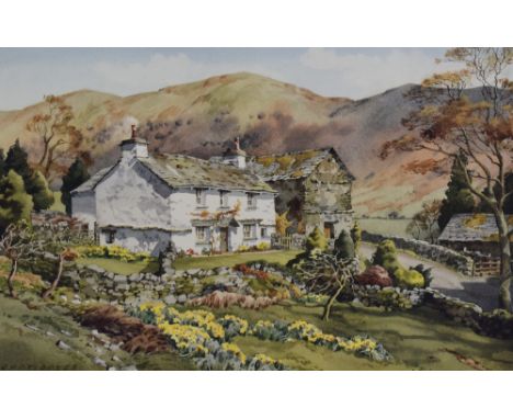 After Judy Boyes (British b.1943) a limited edition coloured print, entitled 'Daffodil Time at Town Head, Troutbeck' numbered