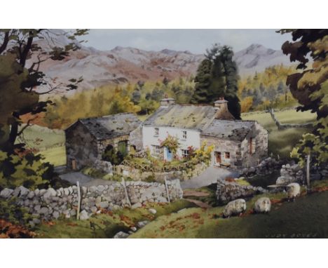 After Judy Boyes (British 1943) a limited edition colour print, entitled 'A Lakeland Home in Upper Eskdale'' numbered 486/850
