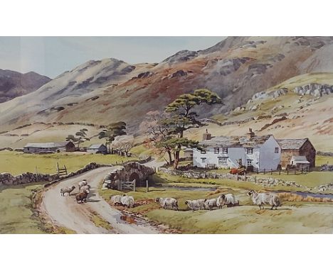 After Judy Boyes (British b.1943) a limited edition colour print, Wintercragg Farm, Martindale, mounted framed and glazed, 33