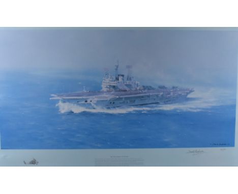 After David Shepherd (1931-2017) a Limited edition print, The Ark Turning Into Wind, signed and numbered 674/850, 50 x 85cm, 