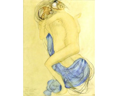 Auguste Rodin (1840-1917)
Two Women Embracing -1908
Lithograph
Numbered 7/95
Annotation: Hommage&nbsp;&agrave; ma grande amie