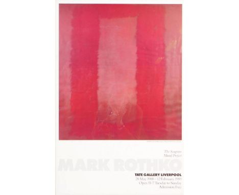 Mark Rothko - (1903-1970)
Exhibition Poster
The Seagram Mural Project; Mark Rothko; Tate Gallery Liverpool; 28th May 1988-12t