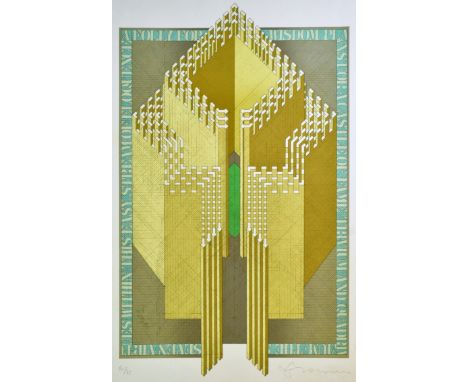 Tom Phillips (1937-2022)
A Folly of Wisdom - 1979-1980
Screen-print
Edition 16/75
Signed and numbered by the artist.
Measures