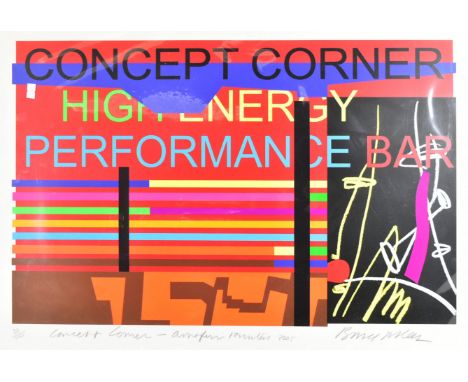 Bruce Maclean (b. 1944)
Concept Corner 2005
Silkscreen Print
Edition 34/100
Measures 74cm x 51cm.
Framed and glazed.

Bruce M