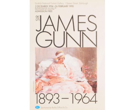 After Sir Herbert James Gunn (1893-1964)
A 1995 James Gunn exhibition poster. Scottish National Portrait Gallery. 3rd Decembe