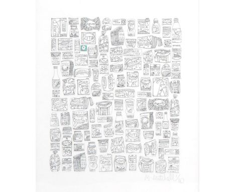 Martha Mitchell
Untitled, Food Illustration
Limited edition hand coloured lithograph
Edition 1/10
Measures 33cm x 24cm.