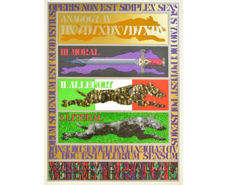 Tom Phillips (1937-2022)
Canto I - 1981
Screen-print
Edition 26/75
Signed and numbered by the artist.
Measures 76cm x 55cm.
A