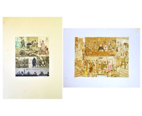 Tom Phillips (1937-2022)
Schismatics - 1979-1980
Screen-print
Edition 72/75
Signed and numbered by the artist.
Measures 76cm 