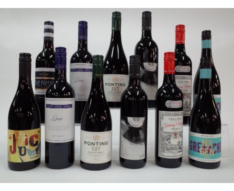 12 BOTTLES AUSTRALIAN RED WINEPeter Juicy Gajewski Shiraz 2021; Trentham Estate The Family Nebbiolo 2021; Mount Langi Ghiran 