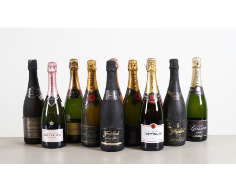 ELEVEN BOTTLES OF CHAMPAGNE AND SPARKLING WINE INCLUDING TWO MOET &amp; CHANDON BRUT IMPERIAL 1986 (11)Also including a boxed