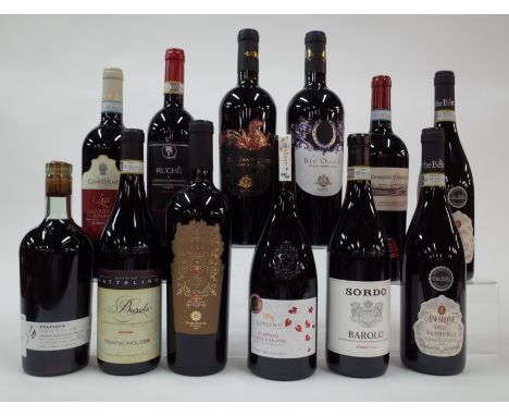 12 BOTTLES ITALIAN RED WINEW/O Frappato 2020; Massimo Rattalino Barolo 2017; Montedidio Privé Nerello Mascalese 2019; Nativ E