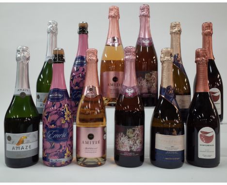 12 BOTTLES AUSTRALIAN, BRAZILIAN, NEW ZEALAND, TURKISH AND PORTUGUESE SPARKLING WINECooperativa Vinicola Garibaldi 2 x Amaze 