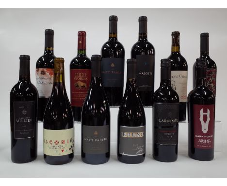 12 BOTTLES AMERICAN RED WINEF Stephen Millier Cabernet Sauvignon 2020; Iaconis Pinot Noir 2020; Matt Parish Pinot Noir 2020 a