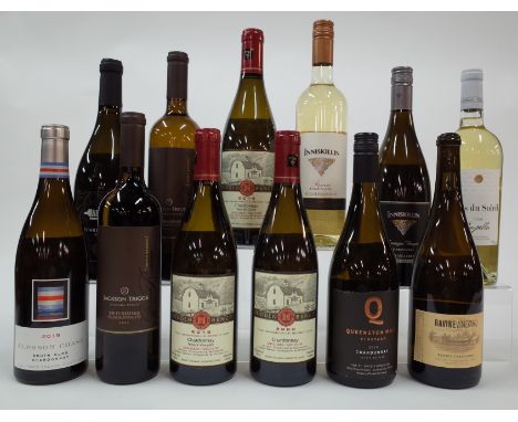 12 BOTTLES CANADIAN WHITE WINEClosson Chase South Clos Chardonnay 2019; Jackson-Triggs Naigara Estate White Meritage 2020 and