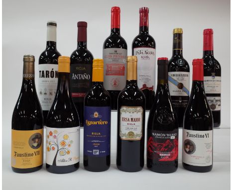 12 BOTTLES RIOJABodegas Faustino Faustino VII Tempranillo and Faustino VI Tempranillo 2020; Altos R Pigeage 2018; Espartero J