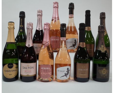 12 BOTTLES BRAZILIAN SPARKLING WINEPonto Nero Industria de Bedidas Nero Live Celebration Brut NV; Vincola Salton 2 x Ouro Bru