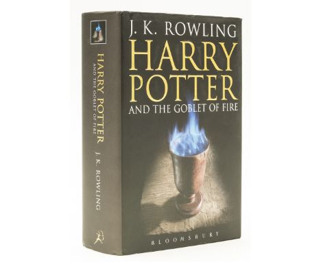 Rowling  (J.K.) Harry Potter and the Goblet of Fire, 'adult' hardback edition, 8th printing, signed presentation inscription 