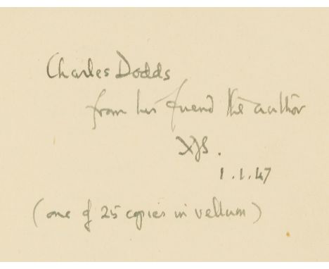 Sadleir (Michael) Forlorn Sunset, first edition, limited edition, one of 25 copies, inscribed and signed by the author to his