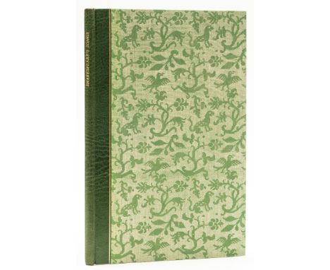 Officina Bodoni.- [Shakespeare (William)] Songs from Shakespeare's Plays, number 25 of 310 copies, printed in red &amp; black