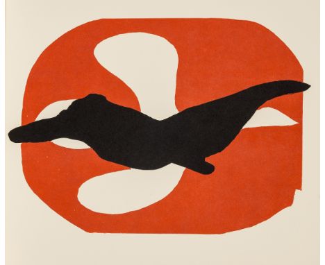 Braque (Georges).- Perse (St.-John) Birds, 4 colour lithographed plates by Braque, Braque pamphlet loosely inserted, original
