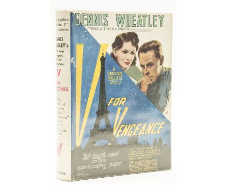Wheatley (Dennis) V for Vengeance, first edition, map endpapers (light browning), original cloth (a little spotted), dust-jac