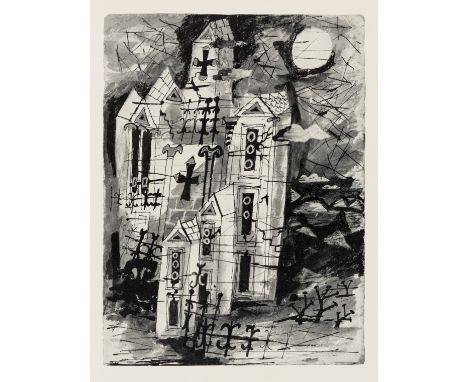 Raine (Kathleen) A Place, a State: a Suite of Drawings, number 90 of 200 copies, plates by Julian Trevelyan, original hessian