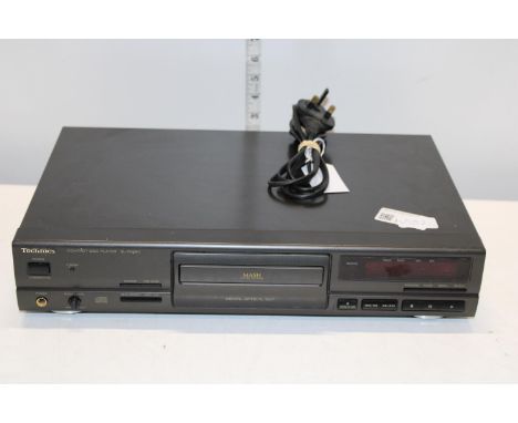 A Technics CD player 