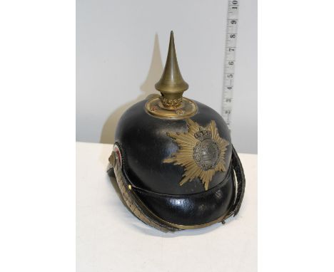 A German WW1 Pickelhaube Saxon Cuirassier helmet&nbsp;